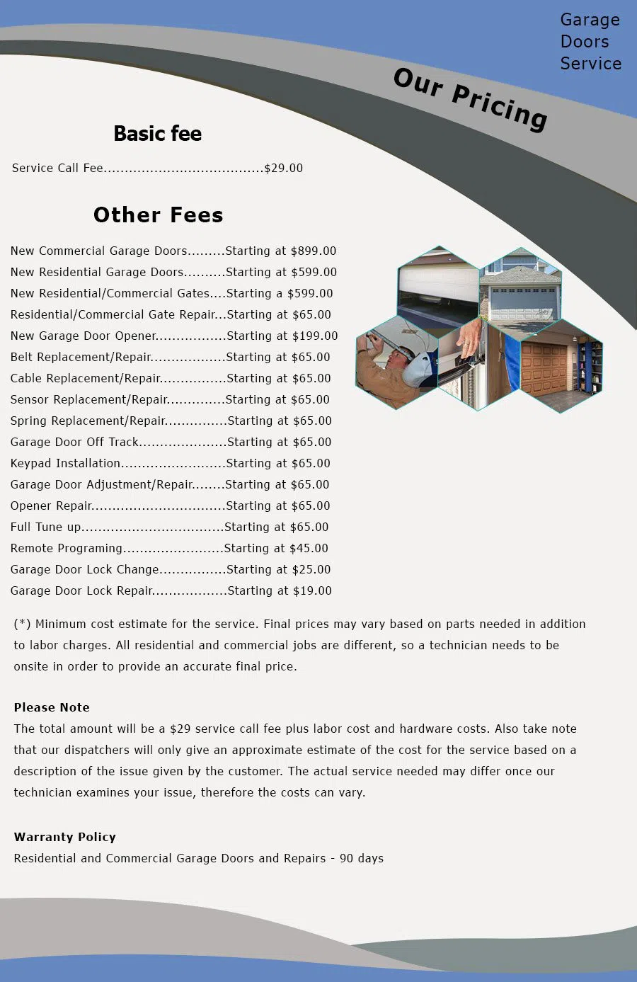 Security Garage Doors Pasadena, CA 626-414-3236